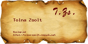 Tolna Zsolt névjegykártya